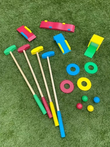 Wooden kids golf set - wooden,