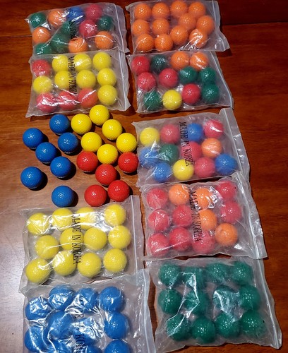 Miniature golf balls new - miniature,