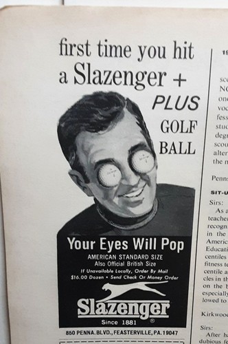 1971 slazenger plus golf - golf, ball