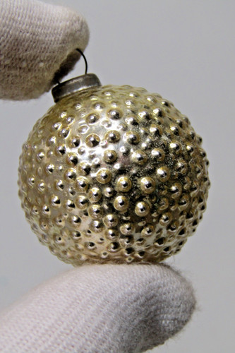 Vtg glass bumpy - ball, mini