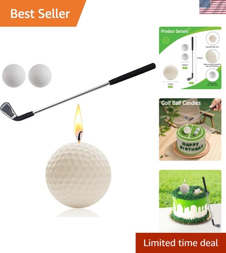 Golf ball birthday candles - birthday,