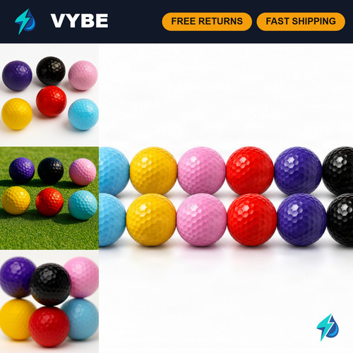Multicolored golf balls - multicolored,