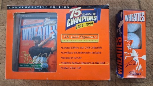 Tiger woods mini wheaties - mini, box