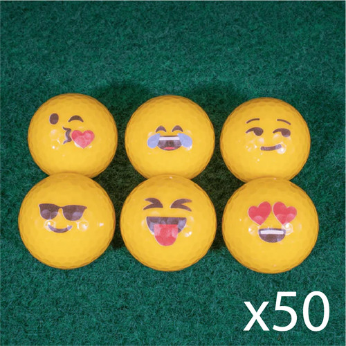 Emoji novelty mini golf - emoji, balls